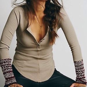 Free People Alpine Cuff Thermal Top